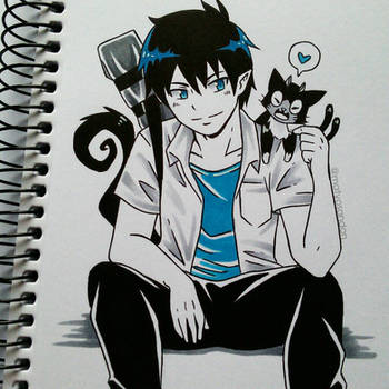 Rin and Kuro by matyosandon