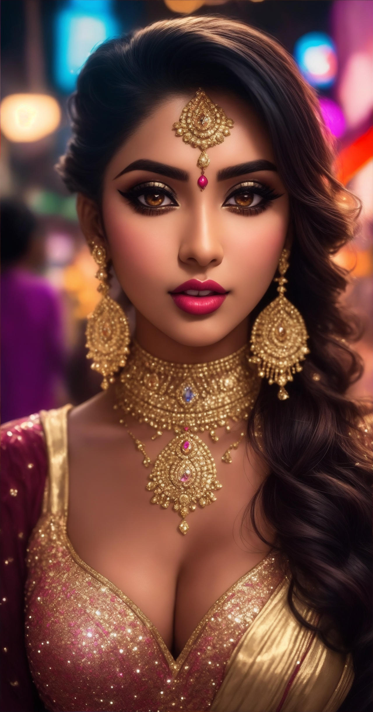 Default A beautiful indian woman in gyaru makeup w by llRazZll on DeviantArt