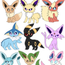 Chibi Eeveelutions