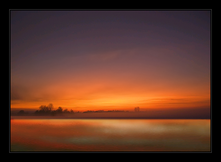 morning light at the lake