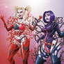 DC's Symbiote girls Harley and Raven - SFW