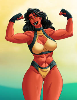 RED She-Hulk - Bikini Contest - Recolor