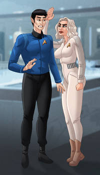 Spock and nurse Chapel