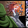 These two are back at it again. Ultrawoman vs Doom