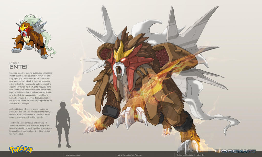 Hybrid Entei by JethroKoi on DeviantArt
