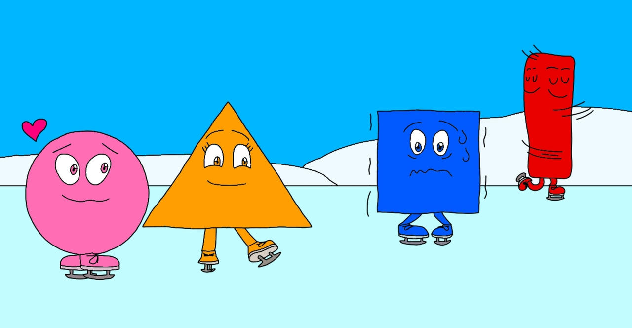 Mr maker shapes ice skating by papermariolover463 on DeviantArt