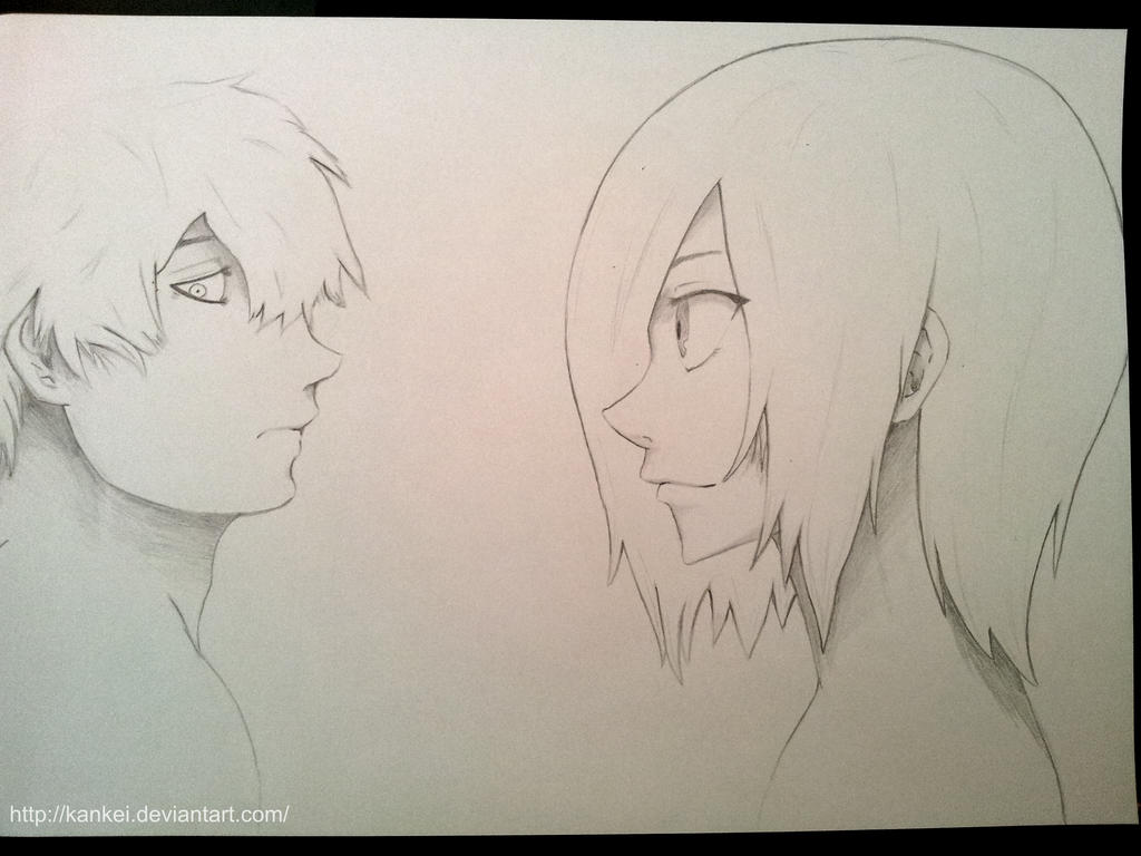 Kaneki And Touka In Profile Tokyo Ghoul By Kankei On Deviantart Kaneki And Touka In Profile Tokyo Ghoul By Kankei On Deviantart