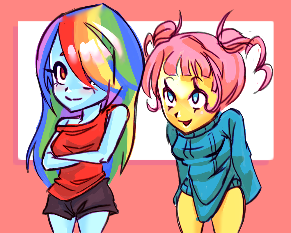 Mlp Rainbowdash And Fluttershy By Miyuzkui On Deviantart Mlp Rainbowdash And Fluttershy By Miyuzkui On Deviantart