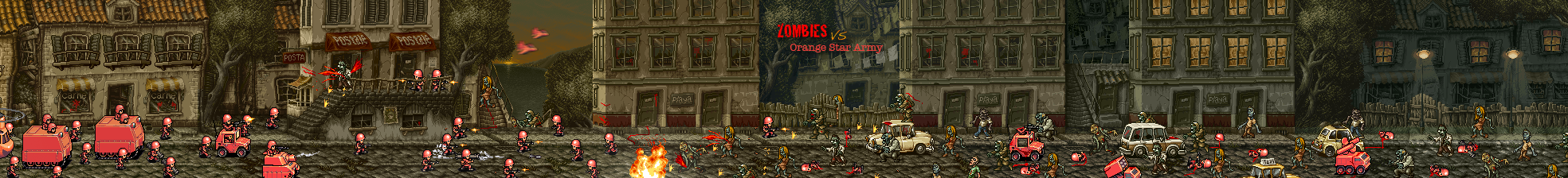 Orange Star Army  VS  Zombies