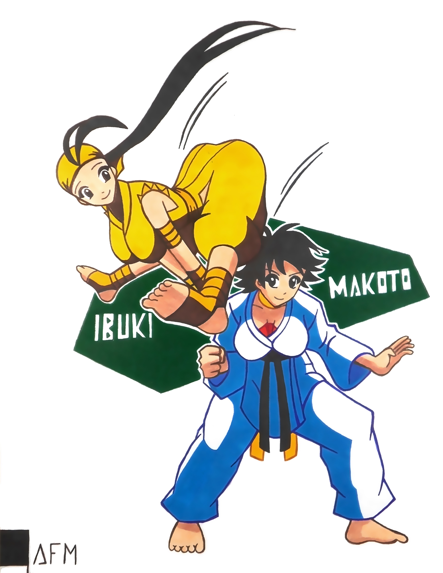 Ibuki and Makoto by AFM-022 on DeviantArt