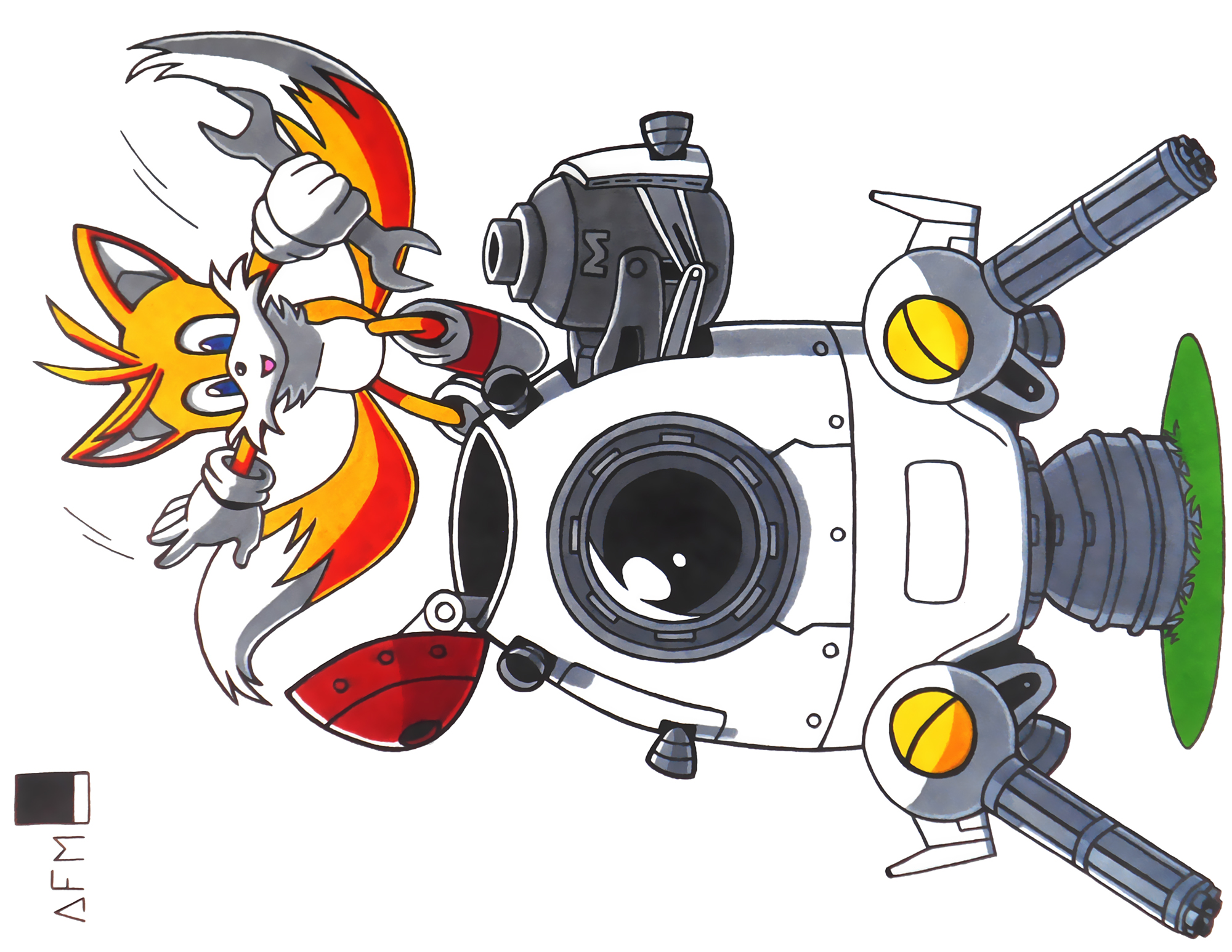 Tails and Astro Slug by AFM-022 on DeviantArt