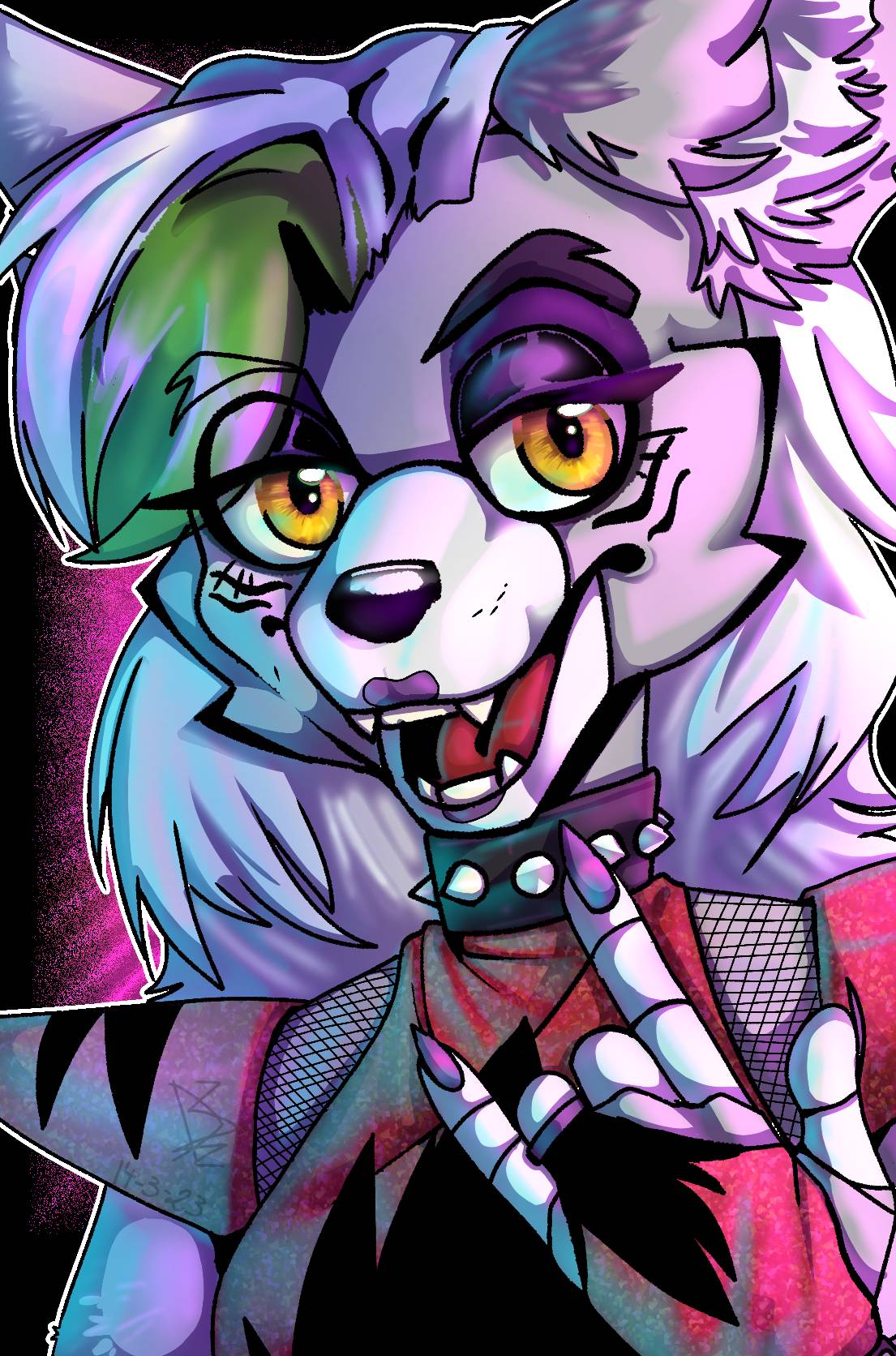 Cyber Wolf Roxy Roxy the wolf by Draeka7u7 on DeviantArt