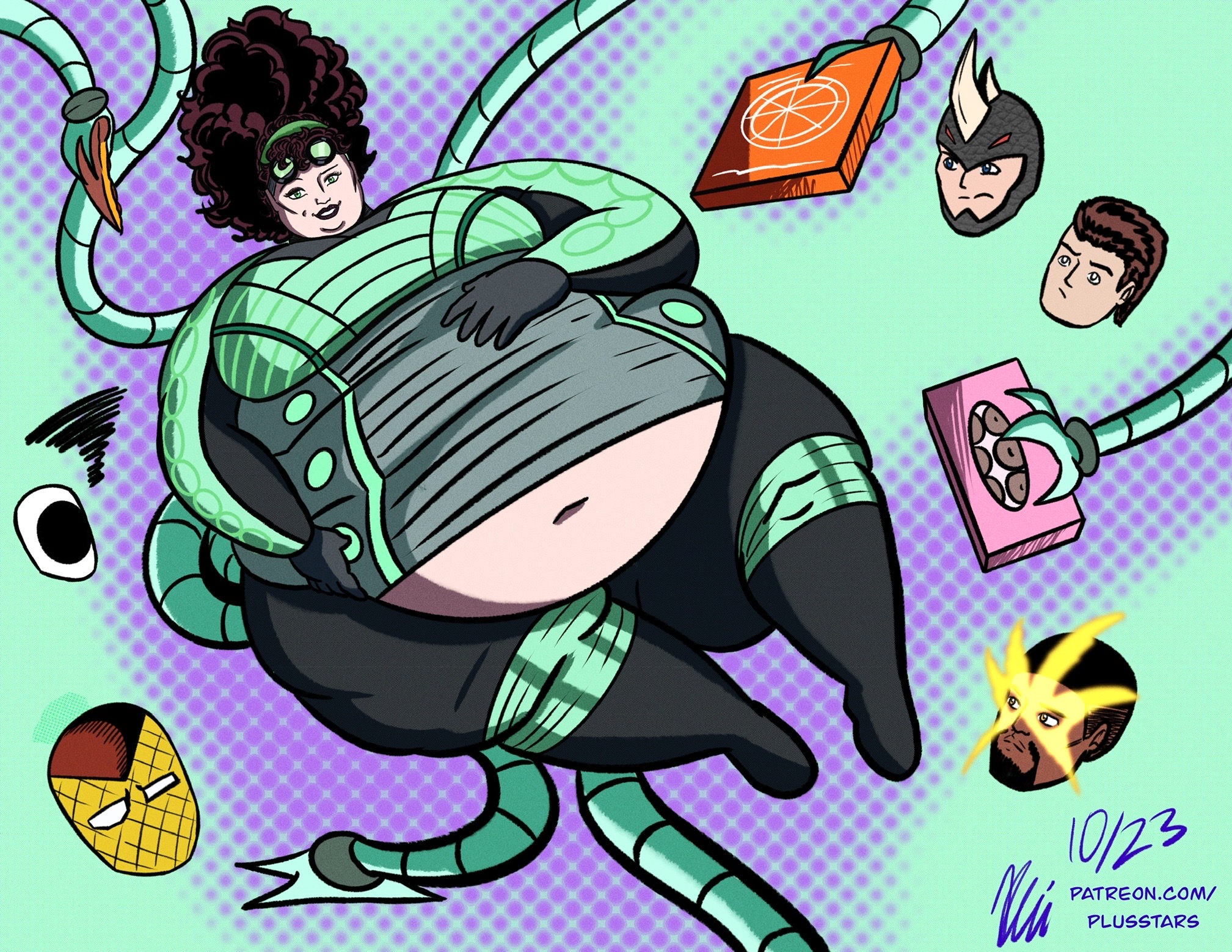Female Doc Oct Doughy Doc Ock Commission by plus-spider on DeviantArt