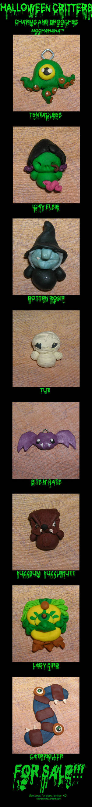 Halloween Charms and Brooches