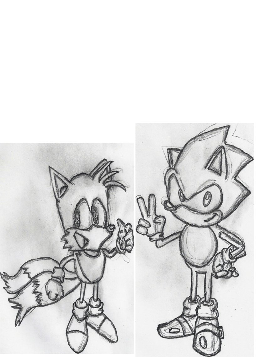 sonic and tails ova style WIP