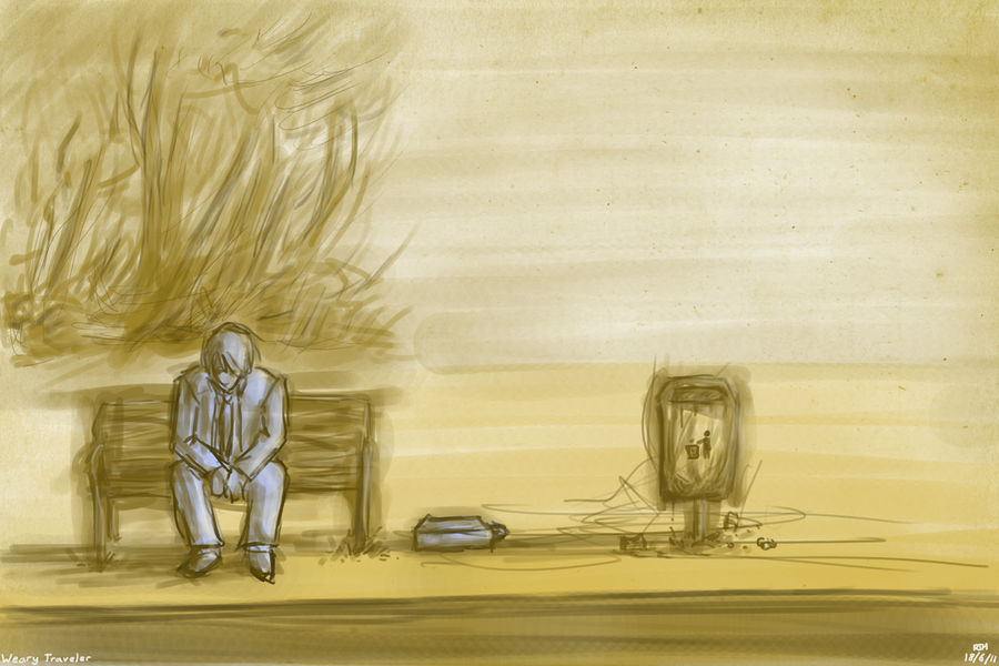Weary Traveler by KillerSponge