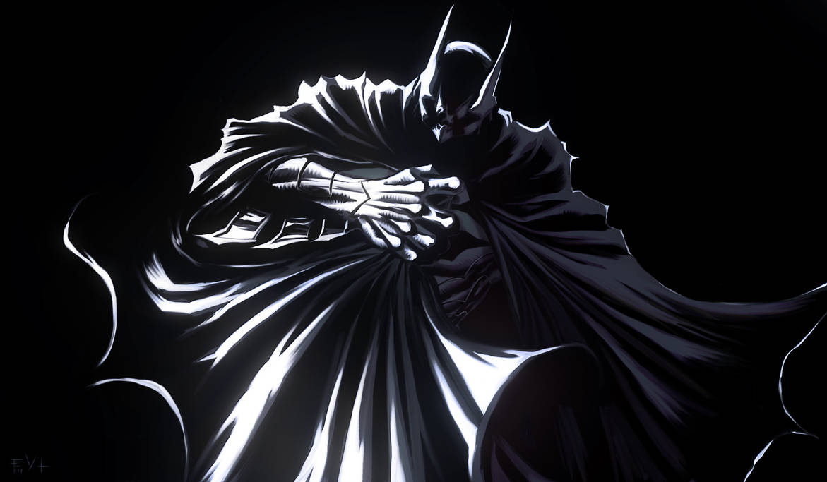 Batman black. Бэтмен арт. Бэтмен (DC Comics) Black and White. Бэтмен тень на черном фоне. Бэтмен Темнейшая ночь.