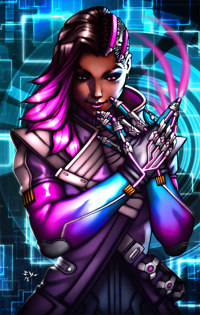 Sombra Overwatch by ErikVonLehmann