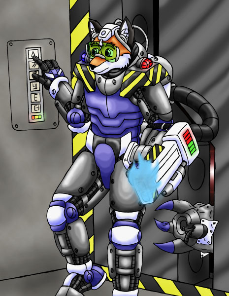 Fox in mech armour -finished-