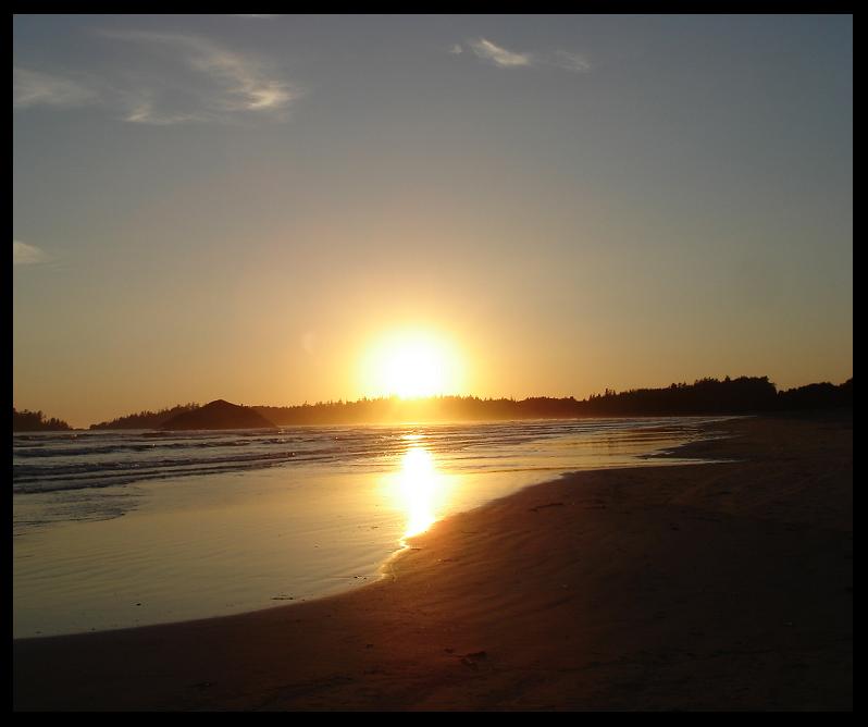 sunset at long beach.