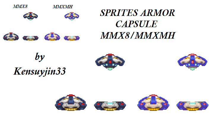 Sprites Armor Capsule Megaman X MH/X8