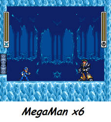 X VS Dinamo from MegaMan X6 in 16-bits