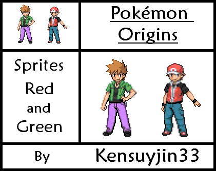 Pixilart - pokemon trainer red sprite. (pokemon origins color) by