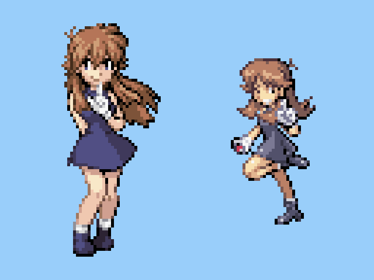 Remake sprites POKEMON Trainer RED (8-bit/16-bit) by kensuyjin33