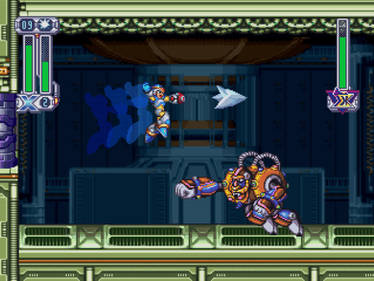 X vs Spark Mandrill - Mega Man X PS1 REMAKE