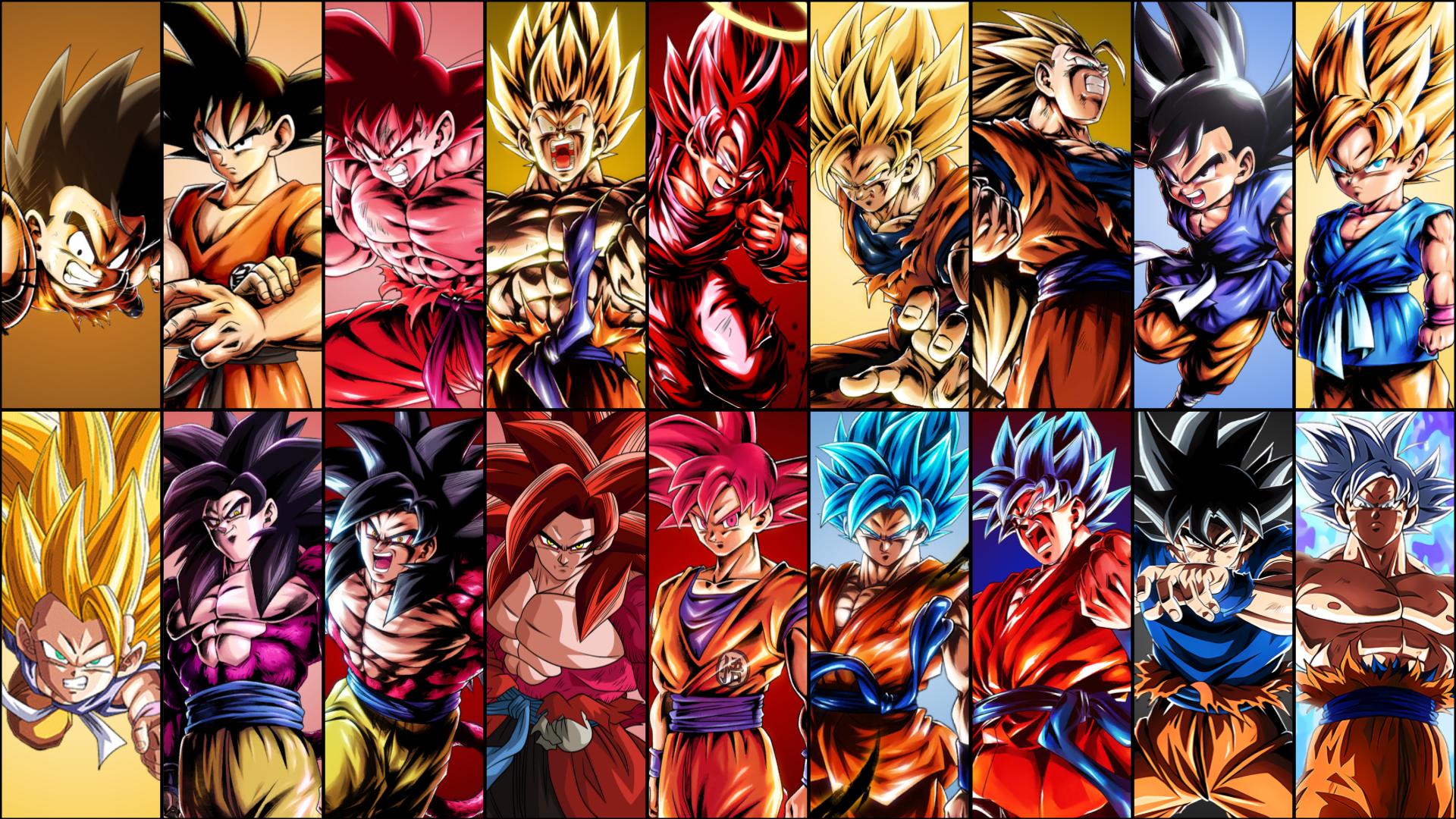 Dragon Ball Super Wallpaper - Goku's Evolution by WindyEchoes on