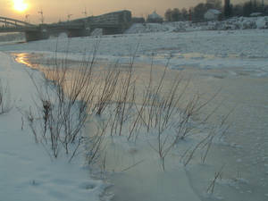 Frozen river