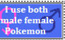 I Use Both Gender Pokemon - Stamp