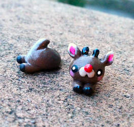 Cute Rudolph Earrings (fake plugs)