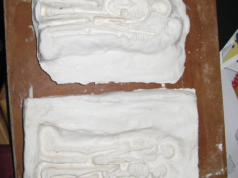 Skeletal Relief WIP- Sculpture