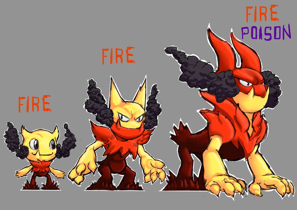 Fakemon Fire Types Fakemon Fire Starter 1 by vubidugil on DeviantArt