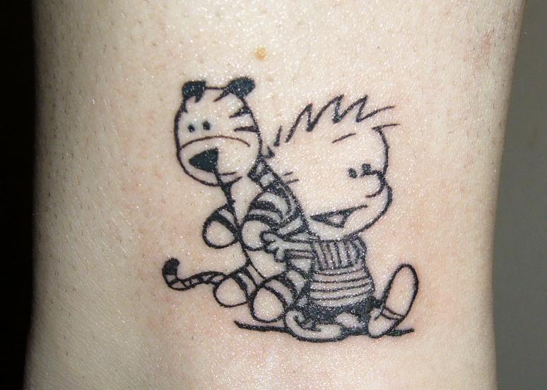 Tattoo 14 - Calvin And Hobbes by midnightsabotage on DeviantArt