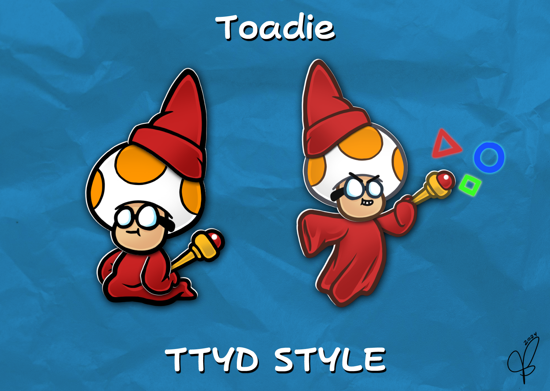 Toadsie Pen and Paper Mario - Toadie TTYD Style by Pavlovs-Walrus on DeviantArt