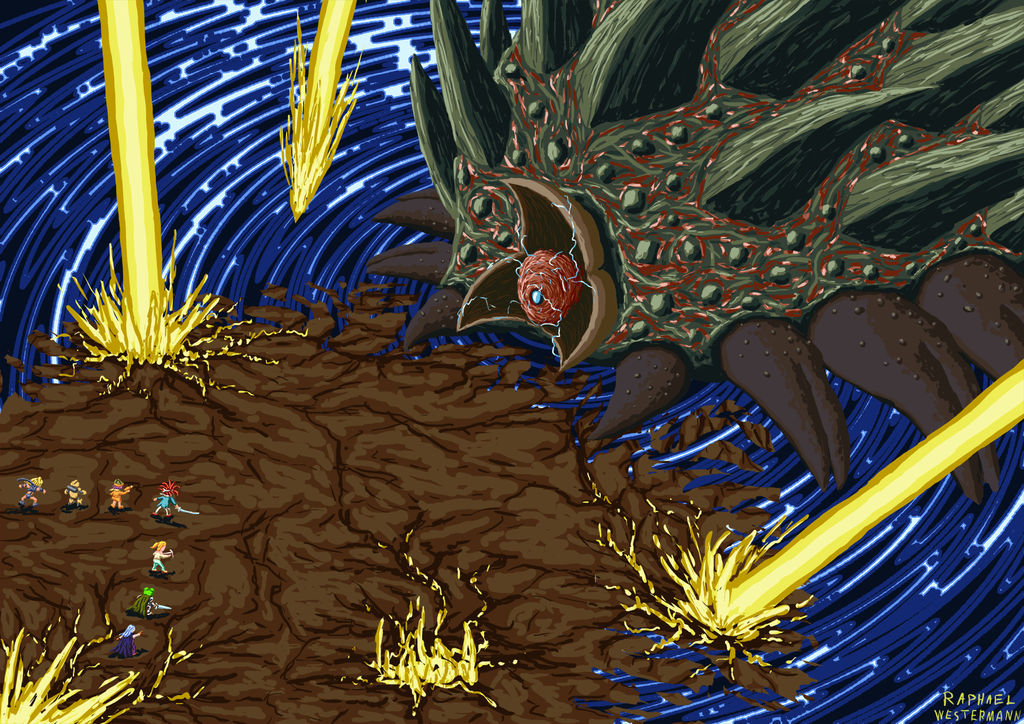 Lavos Shell Battle Chrono Collab 2015 by RaphaelWestermann on DeviantArt