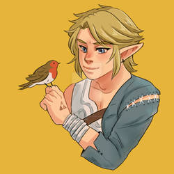 2020-09-10 Link and a Bird (redraw)