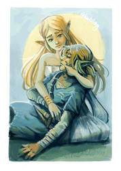 2021-01-18 Link and Zelda Pieta