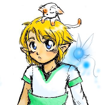 Link and a Cat