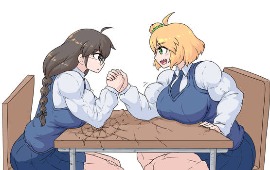 Armwrestling, just getting ready