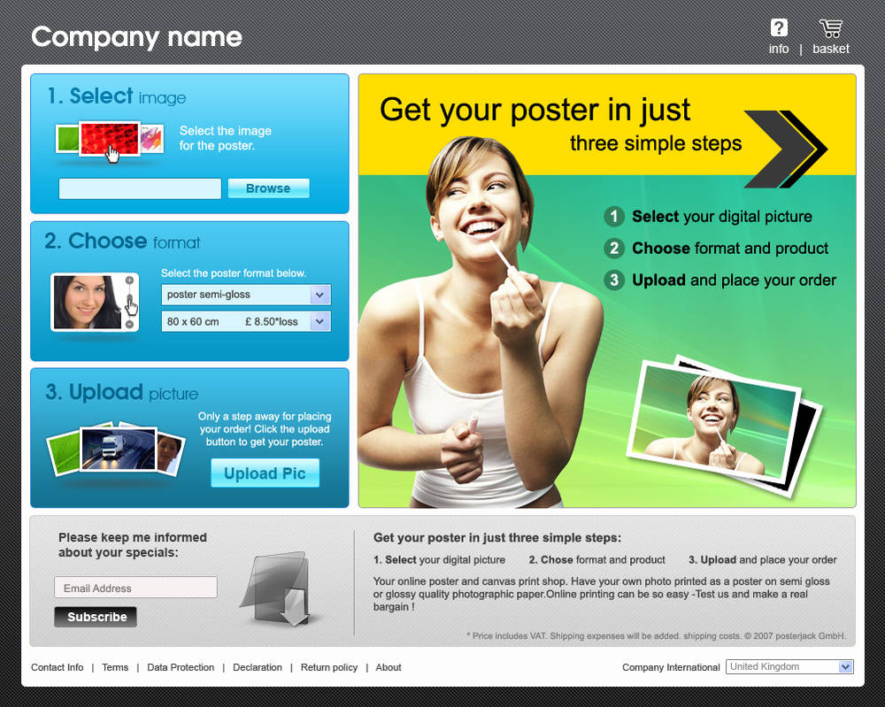 User Interface for Postersim by merlinvicki on DeviantArt