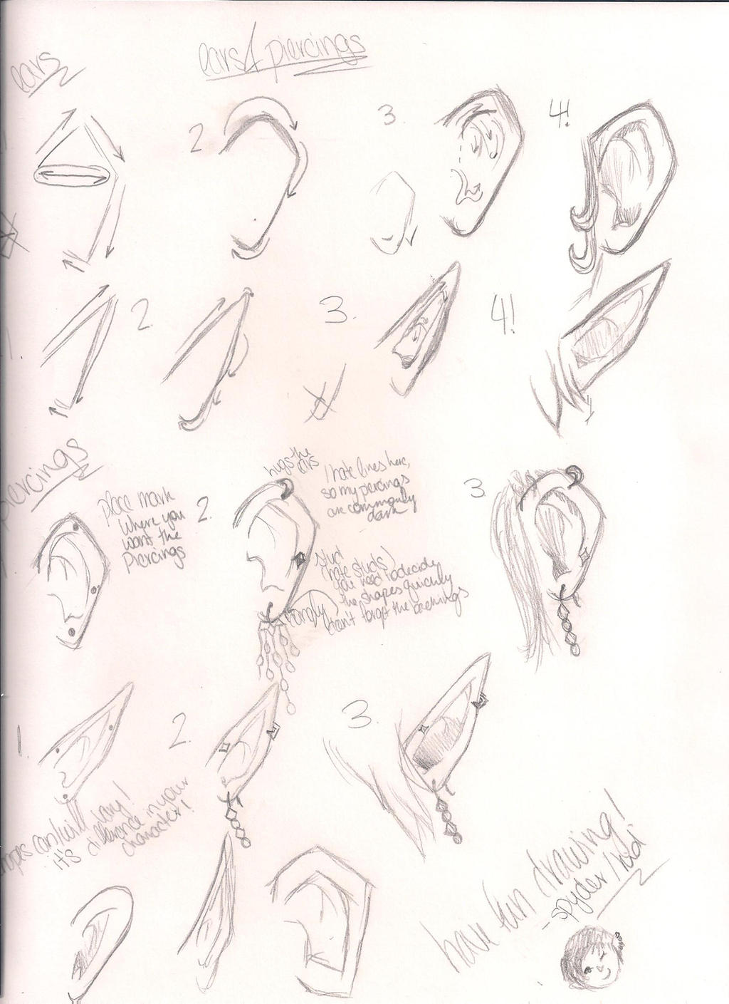 Ear Tutorial Ear Tutorial by ibrokegimp on DeviantArt
