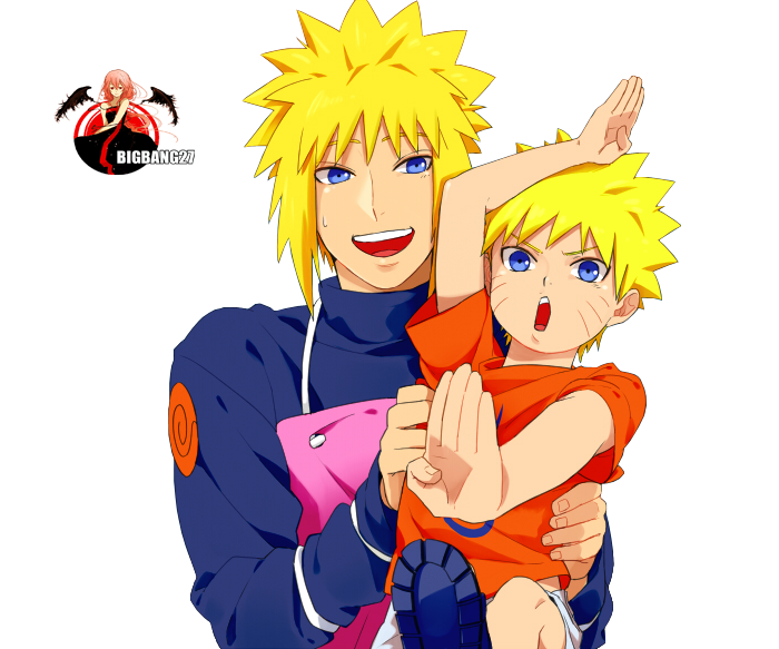 Naruto and Minato by lubiga on DeviantArt