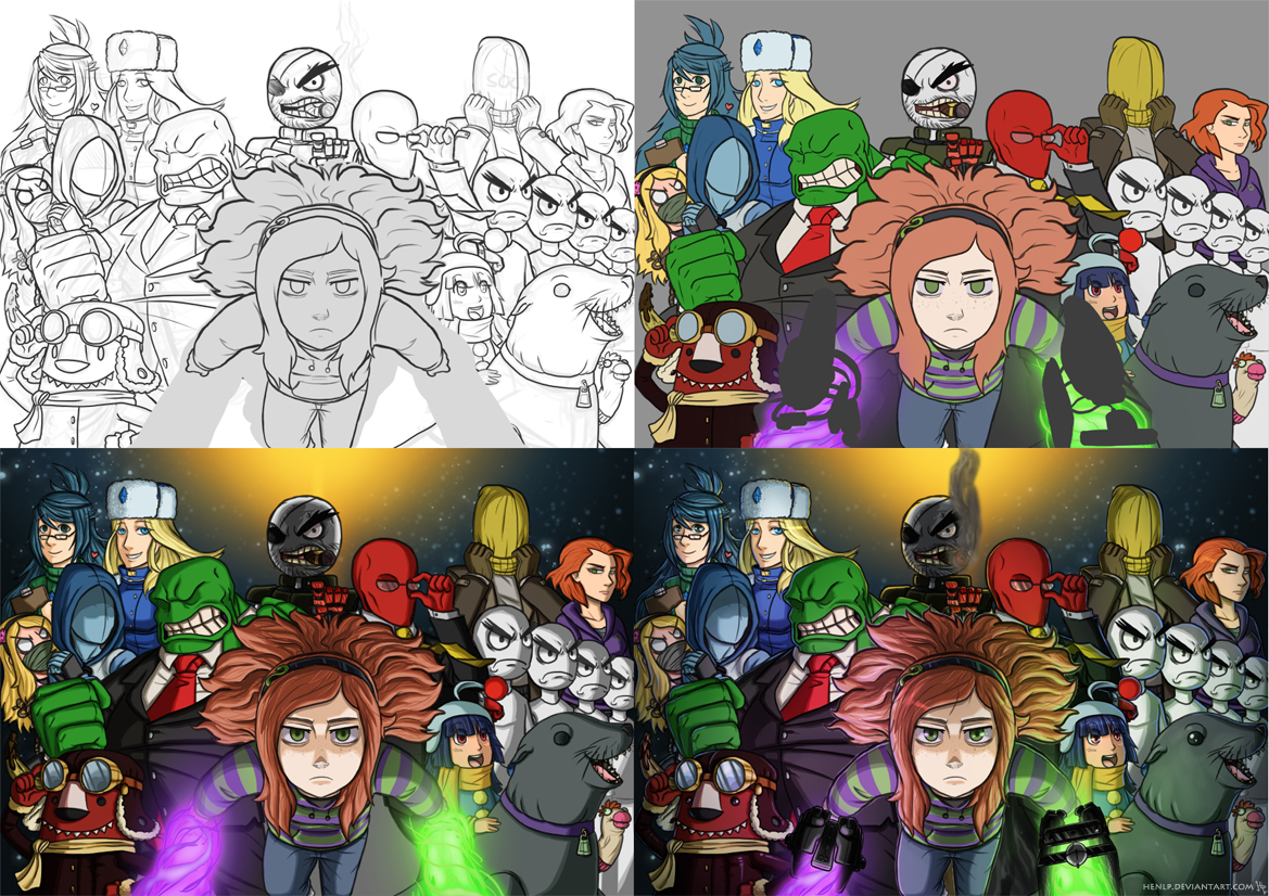 Mascots and Anons - Process