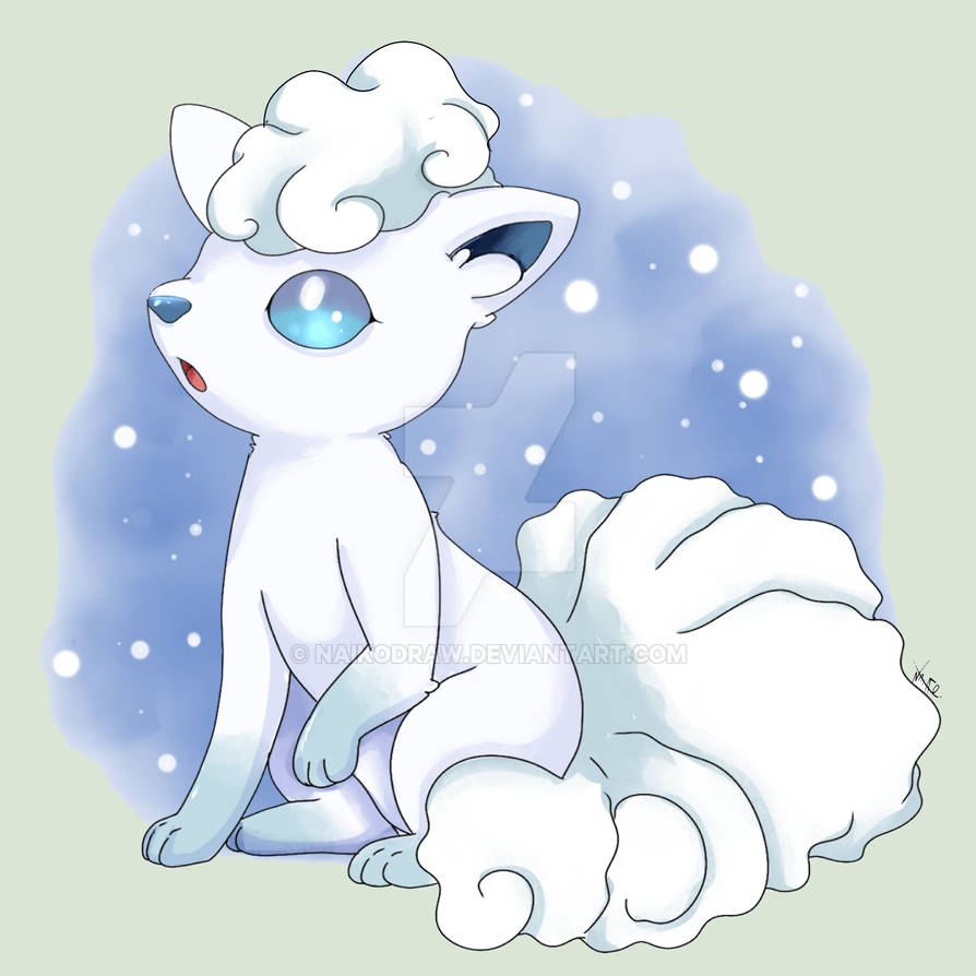 Goupix/Vulpix Ice Form Alola Pokemon Moon and Sun by NaikoDraw on ...