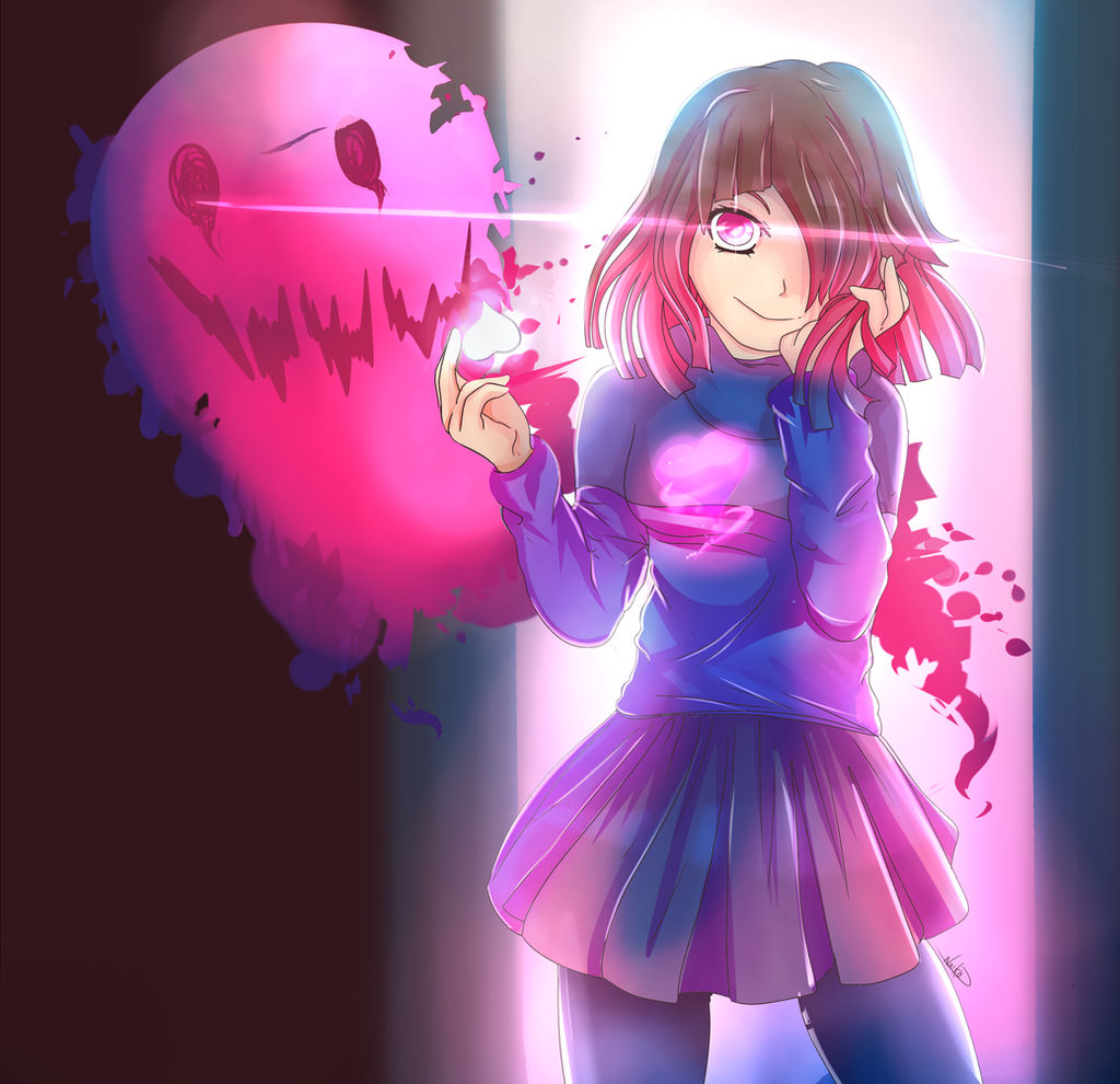 Betty bete Noire- Glitchtale Fanart Pink soul Fear by NaikoDraw on ...