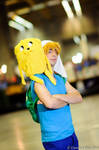 Finn the human (+Jake) by Aokaen92