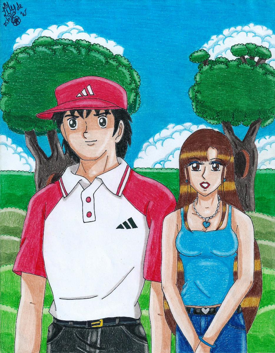 Genzo and Lily in Captain Tsubasa Road to 2002